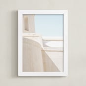 "Structural II" - Art Print in Stone by Jacquelyn Sloane Siklos - Framed