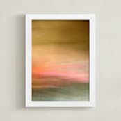 "Prairie" - Art Print in Amber by Laura Bolter - Framed