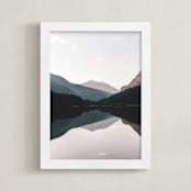 "Ruby Peaks" - Art Print in Forest by LindseyErin - Framed