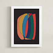 "Fragments" - Art Print in Chalkboard by Romina Gadler - Framed