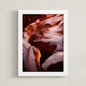 "Sandstone and Light" - Art Print in Terracotta by Eric Clegg - Framed