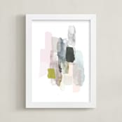 "Weathered" - Art Print in Slate by Melanie Severin - Framed