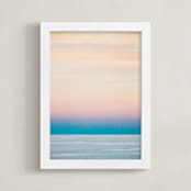 "Sorbet Sky" - Art Print in sorbet by lulu and isabelle - Framed