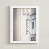 "Urban scene" - Art Print in Stone by Lucia Coppola - Framed