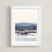 "Seascape I" - Art Print in marine by Tatjana Koraksic - Framed