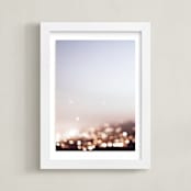 "Warm Evening I" - Art Print in City Sky by Caroline Mint - Framed