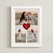 "Heart Tag: Portrait Framed Photo" - Framed Photo in Cookie Dough by Stacy Maalouf - Framed