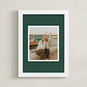 "Color Border: Portrait Framed Photo" - Framed Photo in Green by Minted - Framed