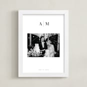 "Monogram: Landscape Framed Photo " - Framed Photo in White by Minted - Framed