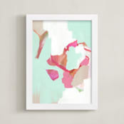 "Atelier" - Art Print in Minty by Makewells - Framed