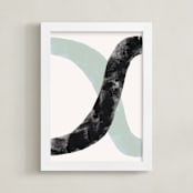"Alternatives" - Art Print in Classic Mint by Bethania Lima - Framed