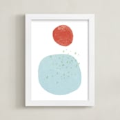 "Moonlight Rain" - Art Print in Moonlight Rain by Hi Uan Kang Haaga - Framed