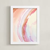 "Come Together" - Art Print in Coral Rust by Grace Kreinbrink - Framed