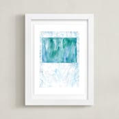 "Colorado in Paint" - Art Print in Colorado Green by Denise Wong - Framed