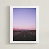 "Desert Valley" - Art Print in Desert Sunset by Kaitlin Rebesco - Framed