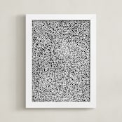 "10,000 Grains" - Art Print in Charcoal by Bryn Wears-Fitipaldi - Framed