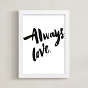 "Always Love" - Art Print in Classic by Maria Clarisse - Framed
