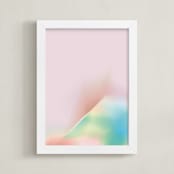 "Lune" - Art Print in Moon by Lori Wemple - Framed