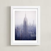 "empire state" - Art Print in Twilight by Kaitlin Rebesco - Framed