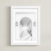 "Arches" - Art Print in Column White by Ilze Lucero - Framed