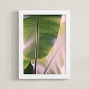 "Tropic" - Art Print in bright green by ALICIA BOCK - Framed