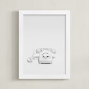 "Telephone" - Art Print in Pearl by Cristiane - Framed