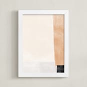 "Journey 01" - Art Print in Desert Brown by WeArt - Framed