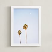 "California Sky" - Art Print in Pastel Blue by Tania Medeiros - Framed