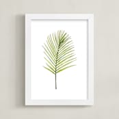 "I'm Frond of You No. 2" - Art Print in Palm Green by Andi Pahl - Framed
