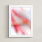 "rubescent array" - Art Print in rosy ruby by Naomi Ernest - Framed