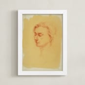 "Day Dream" - Art Print in Terra Cotta by Stephanie Chang - Framed