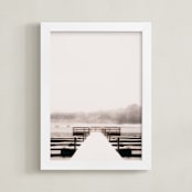 "Solitude" - Art Print in Mist by Robin Ott - Framed