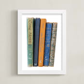 "Vintage Books" - Art Print in Vintage by Sheila Corcoran - Framed