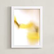 "Yellow Connection" - Art Print in Sunshine Yellow by Lisa Sundin - Framed