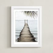 "bocas del toro" - Art Print in carribean blue by Kaitlin Rebesco - Framed