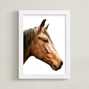 "Dominant Spirit" - Art Print in Chestnut by Robin Ott - Framed