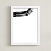 "Shimmering Waterway " - Art Print in Moon by Lise Gulassa - Framed