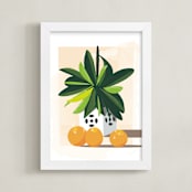 "Tropical Still Life" - Art Print in Hunter Green by Lindsay Megahed - Framed