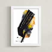 "Nebula 2" - Art Print in One Color by Jaime Derringer - Framed