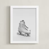 "Roller Skates " - Art Print in Powder by Cristiane - Framed