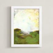 "Sacred Heart Field" - Art Print in Moss by Lorent and Leif - Framed