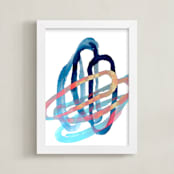 "Circular Movement" - Art Print in Multi by Roann Mathias - Framed