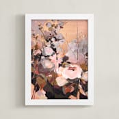 "Splendor" - Art Print in Rose Gold by Jess Franks - Framed