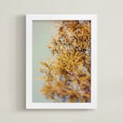 "Bohemian Spring" - Art Print in Light Blue by ALICIA BOCK - Framed