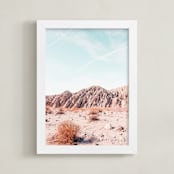 "Painted Canyon 4" - Art Print in Canyon Blush by Kamala Nahas - Framed
