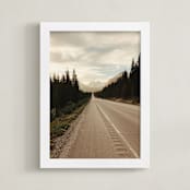 "Road Less Traveled" - Art Print in White by Alannah Kittle - Framed