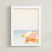"Sunshine State" - Art Print in Beach by Irene Suchocki - Framed