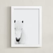 "Dalla" - Art Print in Snow by Irene Suchocki - Framed