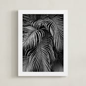 "Silver rain" - Art Print in Ash by Eliane Lamb - Framed