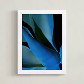 "Electric Blues 1" - Art Print in Cobalt by Lisa Sundin - Framed